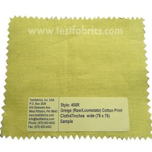 Testfabrics 100% Bleached Mercerized Cotton Fabric 5 Mtr
