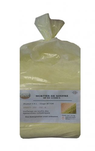 Sulfur mortar NF EN 12390-3 1 Sulfur mortar NF EN 12390-3