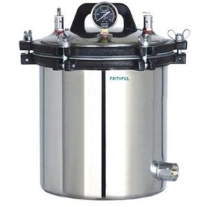 Portable pressure steam sterilizer