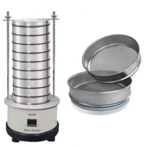 Electromagnetic sieve shaker with sieve