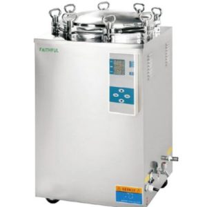 Electric heated vertical steam sterilizer