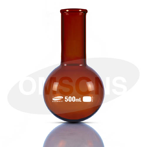 Flasks Boiling Flat Bottom Single Neck Amber _ESMC, Germany 1 Flasks Boiling Flat Bottom Single Neck Amber _ESMC, Germany