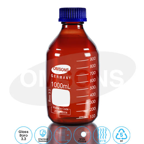 Bottles Reagent Amber Screw Cap _ESMC, Germany 1 Bottles Reagent Amber Screw Cap _ESMC, Germany