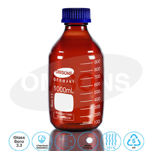 Bottles Reagent Amber Screw Cap _ESMC, Germany 1 Bottles Reagent Amber Screw Cap _ESMC, Germany