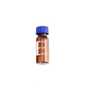 2 ml amber glass HPLC vials for chemical storage