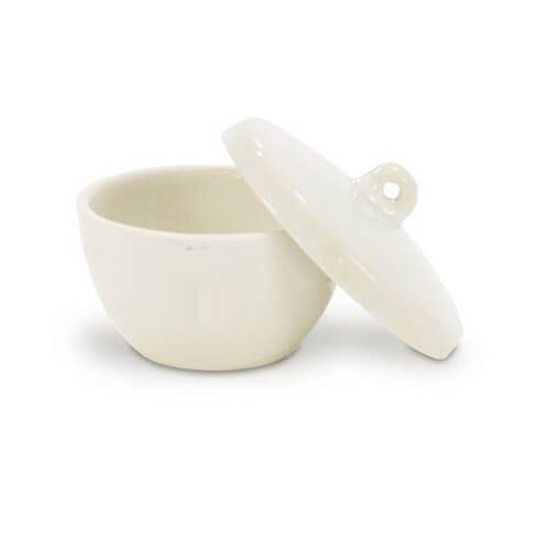 Ceramic crucible with lid 1 Ceramic crucible with lid