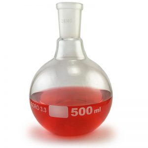 Single Neck Flat Bottom Round Boiling Flask, 24/40 Joint, 250mL
