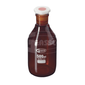 Narrow Mouth Amber Glass Reagent Bottle DIN/ISO, ESMC, Glassco, UK
