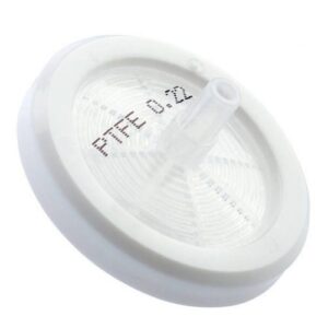PTFE syringe filter 0.22um 25mm dia white color