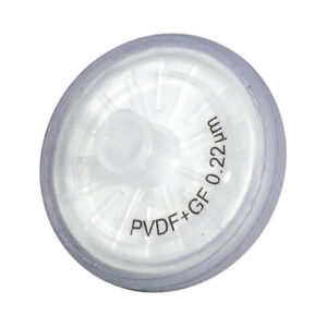 Syringe filter 0.22um 25mm dia PVDF