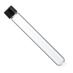 Test tube with black cap 6 inch Pyrex