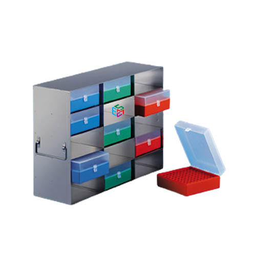Upright Freezer Drawer Rack for Cryo Cube Box 100 Places _ESMC, Tarsons 1 Upright Freezer Drawer Rack for Cryo Cube Box 100 Places _ESMC, Tarsons