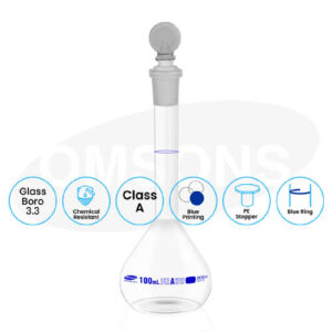 Volumetric Flask Class A with NABL _ESMC, Germany